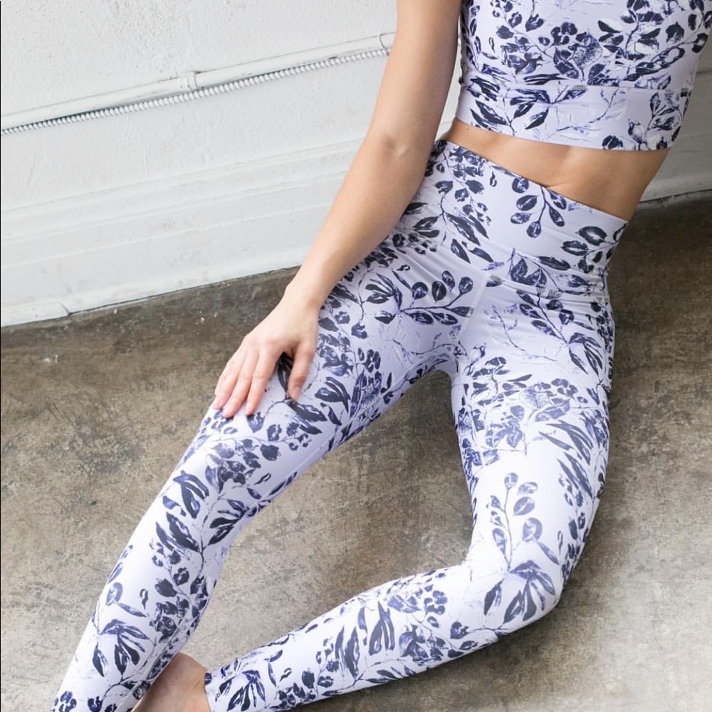 DYI Navy & Lilac Floral Signature Tight